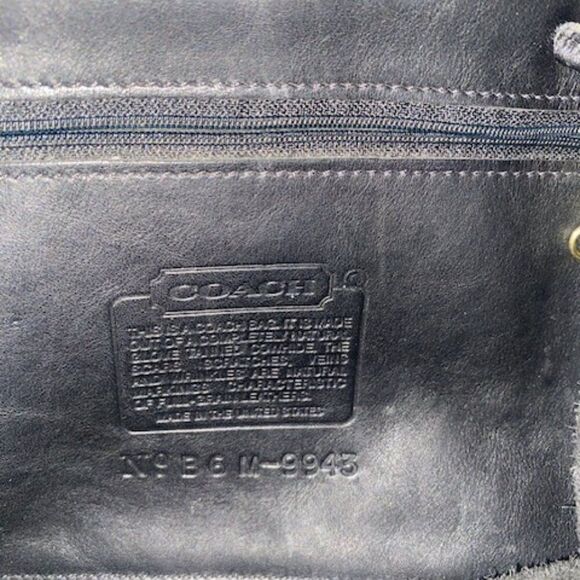 Coach Vintage 9943 Black Leather Backpack - Picture 12 of 12